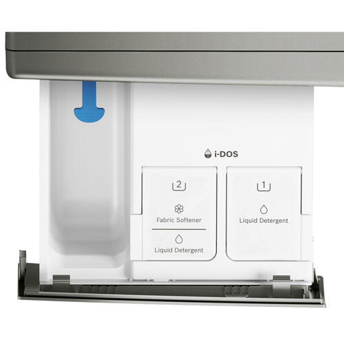 Bosch 800 Series 2.4 Cu. Ft. High Efficiency Compact Front Load Washer - Pearl Steel