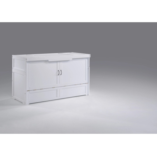 Night and Day Murphy Cube Cabinet Bed with Queen Size Gel Memory Foam Mattress