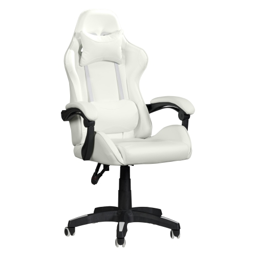 CorLiving Ravagers Ergonomic Adjustable Gaming Chair in White