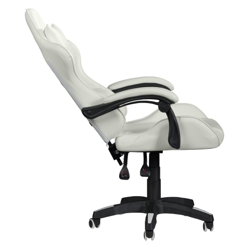 CorLiving Ravagers Ergonomic Adjustable Gaming Chair in White