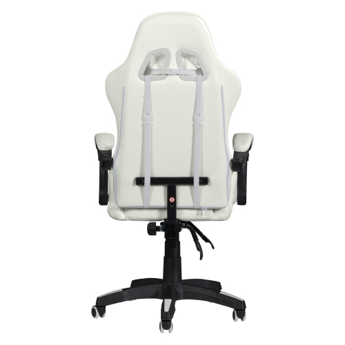 CorLiving Ravagers Ergonomic Adjustable Gaming Chair in White