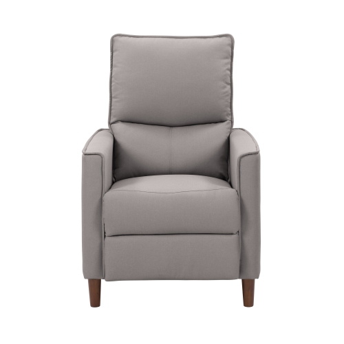 Fauteuil inclinable manuel rembourré de Corliving, fauteuil inclinable moderne pour petits espaces, salon, chambre à coucher, gris pâle