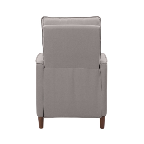 Fauteuil inclinable manuel rembourré de Corliving, fauteuil inclinable moderne pour petits espaces, salon, chambre à coucher, gris pâle
