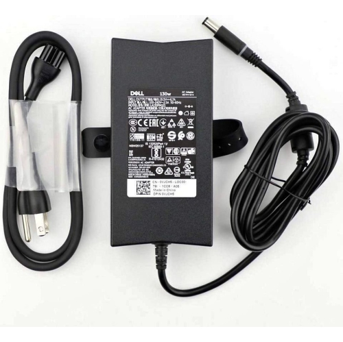 Refurbished Good Dell 19.5V 6.7A 130W AC Adapter with power Cord Pin size 7.4mm
