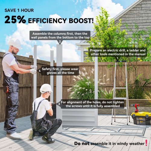 Outsunny 7' x 4' Outdoor Storage Shed, Easy to Assemble, Upgraded Galvanised Steel Frame with Foundation Kit, Double Doors with Lock, Metal Garden