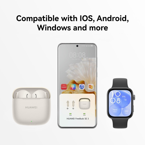HUAWEI FreeBuds SE 3, 42-Hour Battery Life, Fine-grained Meets Futuristic, 3-Hour Listening on a 10-minute Charge, Long Press to Pair, Robust