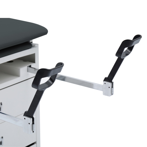 Image 1 de 2.. Viva Comfort Stirrups pour table d'examen Grande Steel