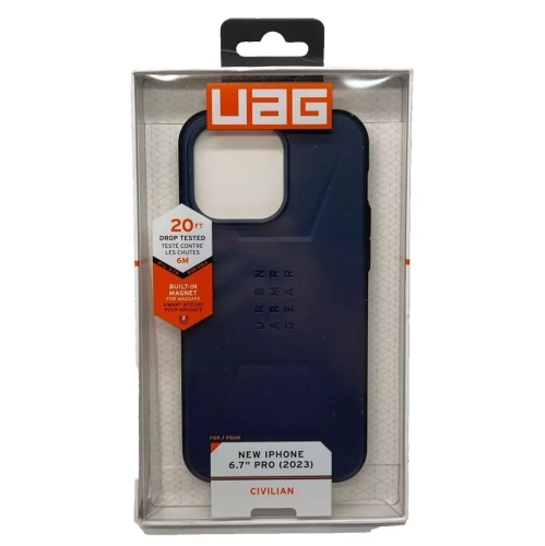 UAG Civilian with MagSafe Navy Case - iPhone 15 Pro