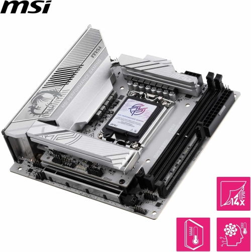 MSI MPG Z890I EDGE TI WIFI Mini-ITX Socket 1851 Motherboard 128GB, Wifi 7