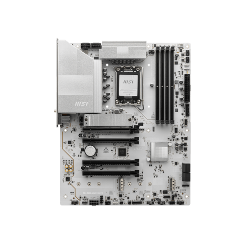 MSI PRO Z890-S WIFI WHITE w/ DDR5-8600(OC), 3x M.2 Slots, 2.5G LAN, Wi-Fi 7, Bluetooth 5.4, White
