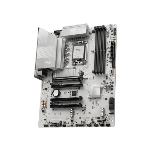 MSI PRO Z890-S WIFI WHITE w/ DDR5-8600(OC), 3x M.2 Slots, 2.5G LAN, Wi-Fi 7, Bluetooth 5.4, White