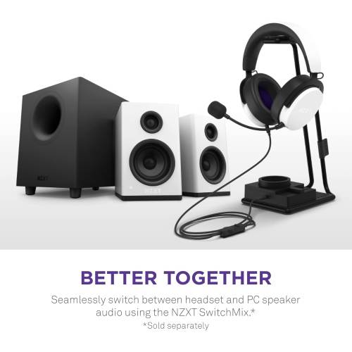 Casque de jeu avec fil pour PC Relay de NZXT - Blanc - Boîte ouverte