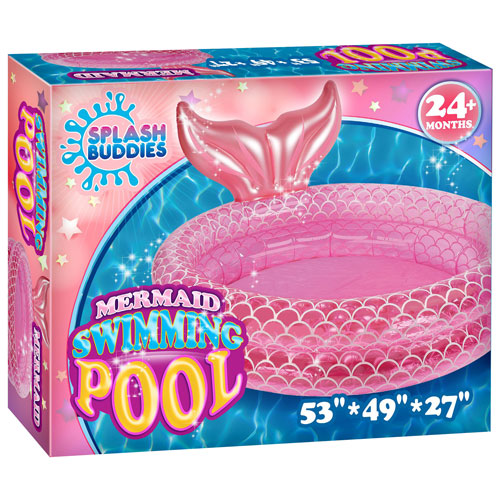Piscine gonflable de sirènes pour enfants de Splash Buddies - Rose