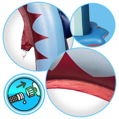 Arroseur en forme de requin pour l'extérieur de Splash Buddies- Bleu