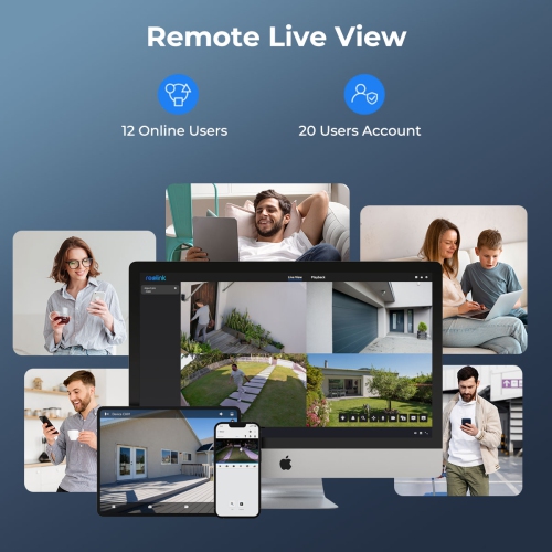 Reolink 4K 180° Dual Lens Floodlight Security Camera, Person/Vehicle Detection, Color Night Vision, Two-Way Audio, Power over Ethernet