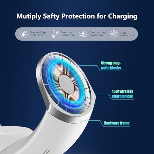 3 in 1 Wireless Charging Station for Apple iPhone 16/16 Pro Max/16 Pro/16 Plus/15/14/13/12/11/10/9/8/SE,Apple Watch,Airpods/Airpod Pro,Charger Stand