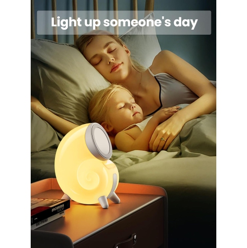 Wireless Charger Atmospher Lamp Compatible with MagSafe Charger, Touch Beside Night Light, Phone Holder, Dimmable Night Light for Bedroom, Living