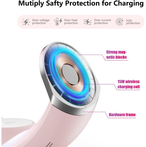 Wireless Charging Station with Lights, 4 in 1 Bedroom Night Light for Kids Adults, Ideal for Birthday Gifts/White Elephant Gifts for Adults/Gifts for