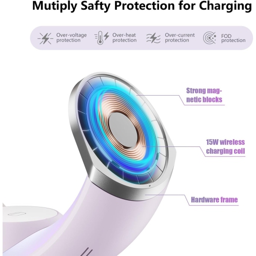 Wireless Charging Station with Lights, 4 in 1 Bedroom Night Light for Kids Adults, Ideal for Birthday Gifts/White Elephant Gifts for Adults/Gifts for