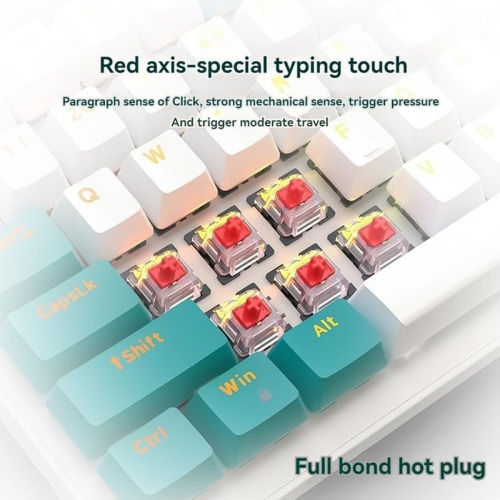 100 Keys Mechanical Keyboard Wired Backlight Keyboard Customized E-sports Office Game Computer Keyboard Metal Panel