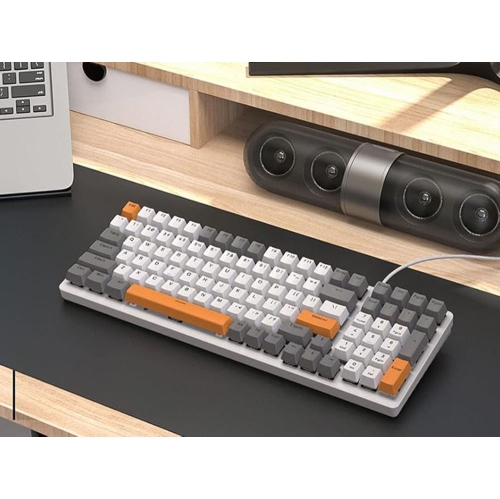 100 Keys Mechanical Keyboard Wired Backlight Keyboard Customized E-sports Office Game Computer Keyboard Metal Panel