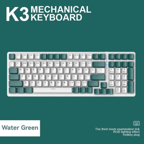 100 Keys Mechanical Keyboard Wired Backlight Keyboard Customized E-sports Office Game Computer Keyboard Metal Panel