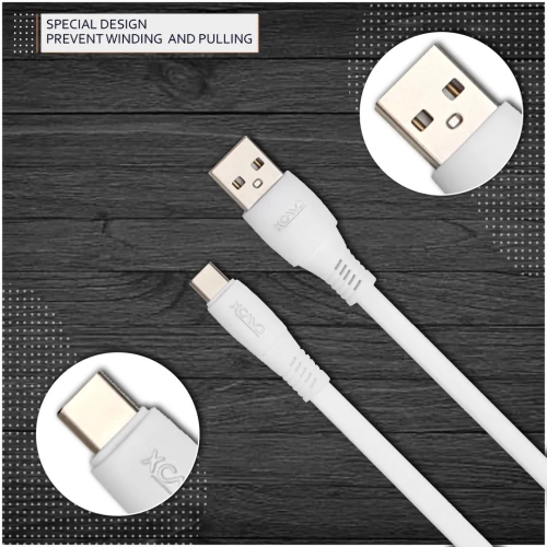 Cavo – câble de TYPE C, câble de chargement rapide, câble de chargement de synchronisation haute vitesse et câble de données USB-C, 1 M – blanc.