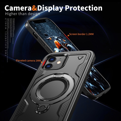 XCRS – Étui Defender avec MagSafe, support magnétique en métal pour anneau pour iPhone 12/12 Pro d'Apple 2020