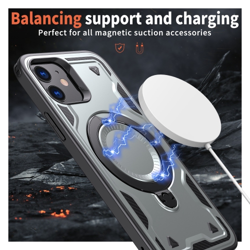 XCRS Defender Case Magsafe Cover, Magnetic Metal Kickstand Ring Holder Case for Apple iPhone 12 / 12 Pro 2020