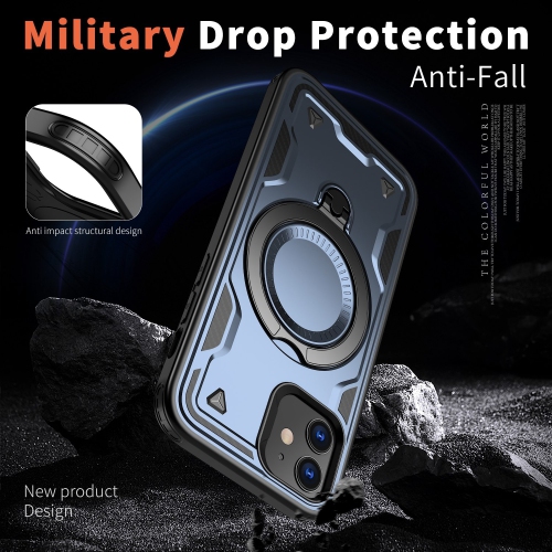 XCRS Defender Case Magsafe Cover, Magnetic Metal Kickstand Ring Holder Case for Apple iPhone 12 / 12 Pro 2020