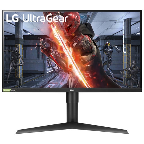 Open Box - LG UltraGear 27" QHD 144Hz 1ms GTG IPS LED G-Sync FreeSync Gaming Monitor - Matte Black