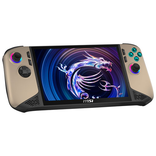 Console de jeu à écran tactile 1200p de 8 po Claw 8 AI + A2VM de MSI (Core Ultra 7-258V d'Intel/RAM 32 Go/SSD 1 To/Windows 11)
