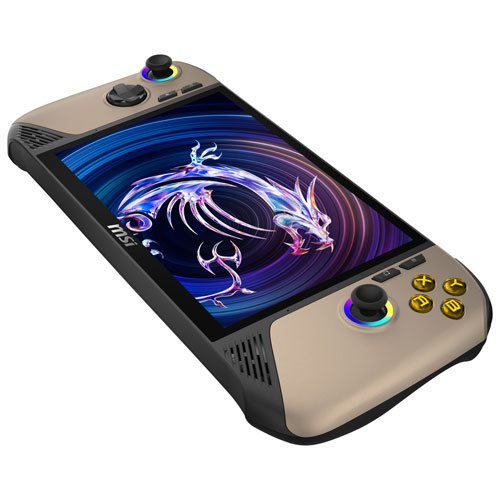 Console de jeu à écran tactile 1200p de 8 po Claw 8 AI + A2VM de MSI (Core Ultra 7-258V d'Intel/RAM 32 Go/SSD 1 To/Windows 11)