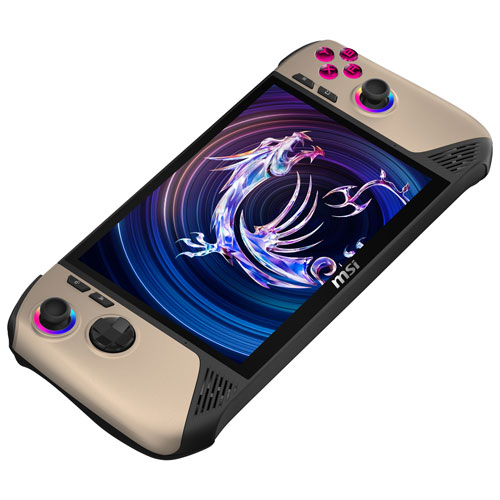 Console de jeu à écran tactile 1200p de 8 po Claw 8 AI + A2VM de MSI (Core Ultra 7-258V d'Intel/RAM 32 Go/SSD 1 To/Windows 11)