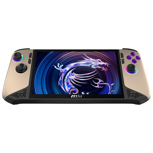 Console de jeu à écran tactile 1200p de 8 po Claw 8 AI + A2VM de MSI (Core Ultra 7-258V d'Intel/RAM 32 Go/SSD 1 To/Windows 11)