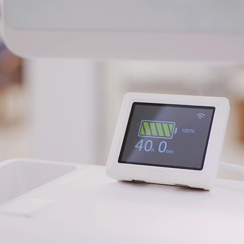 Chariot médical mince et léger 2,0 LCD CareFit d'Ergotron - Blanc - Gris chaud