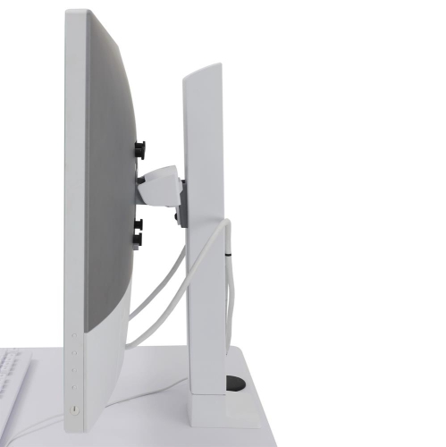 Ergotron StyleView Lean WOW SV10 Light-Duty Medical Cart - White/Aluminum -