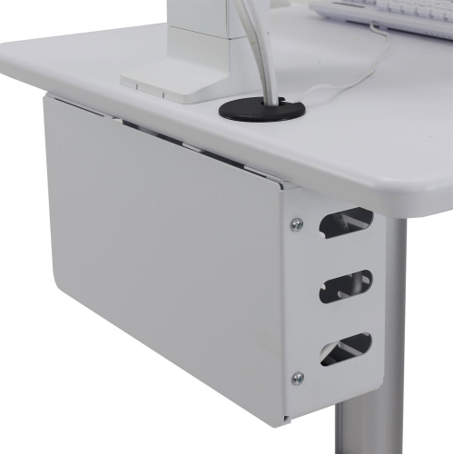 Ergotron StyleView Lean WOW SV10 Light-Duty Medical Cart - White/Aluminum -