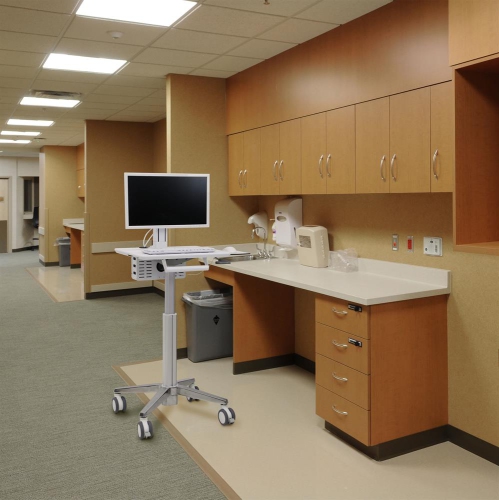 Ergotron StyleView Lean WOW SV10 Light-Duty Medical Cart - White/Aluminum -