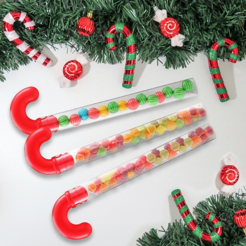 Large Christmas Candy Cane Tubes - 16" - Set of 24