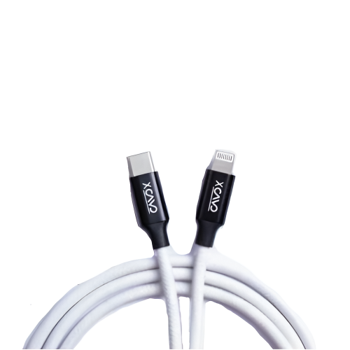 Câble Lightning Cavo, Câble de chargement rapide, Cordon de chargement de synchronisation haute vitesse et Câble USB-C vers Lightning, Noir ,