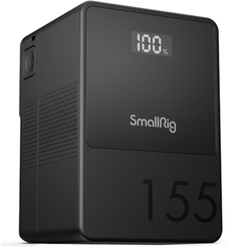 Image 1 of 2.. mallRig V Mount Battery VB155, 10500mAh 155Wh 14.8V Support 65W PD USB-C Fast Charger, V-Mount Battery with D-TAP, USB-A, Dual DC Ports, OLED Screen