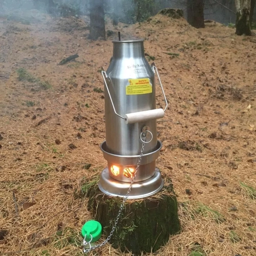 KELLY KETTLE TREKKER WHISTL KETTLE 0.6L |Wood Stove Backpacking, Scouts, Camping