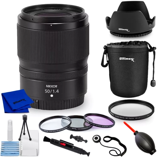 Nikon NIKKOR Z 50mm f/1.4 Lens 20128 - 10PC Accessory Bundle
