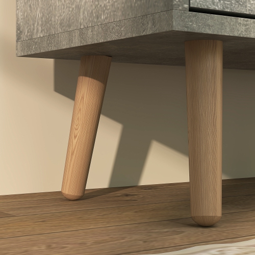 HOMCOM – Armoire à chaussures avec 4 tiroirs rabattables et tablette réglable, armoire de rangement pour chaussures pour entrée, couloir, peut