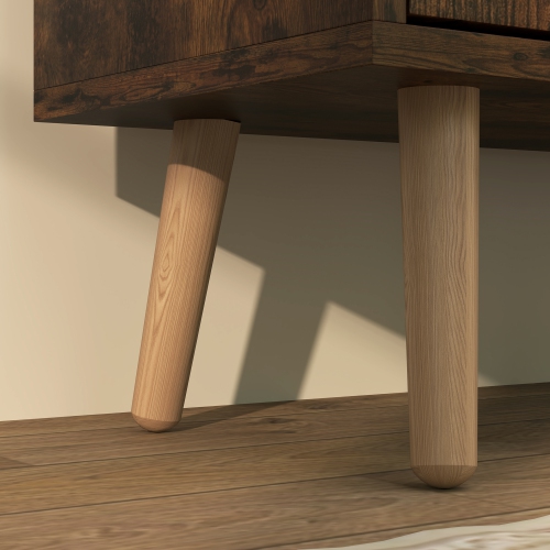 HOMCOM – Armoire à chaussures avec 4 tiroirs rabattables et tablette réglable, armoire de rangement pour chaussures pour entrée, couloir, peut