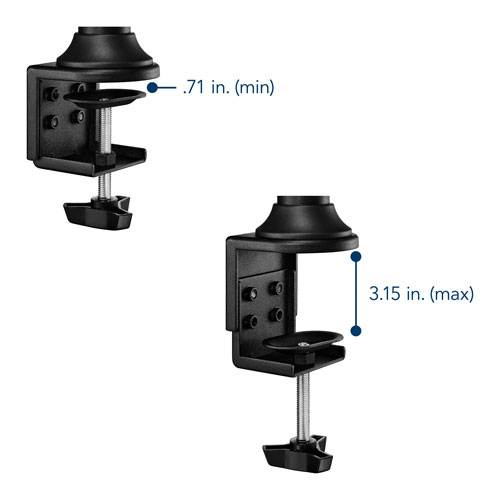 Support articulé pour deux moniteurs de 32 po d'Insignia - Noir - Exclusivité BBY