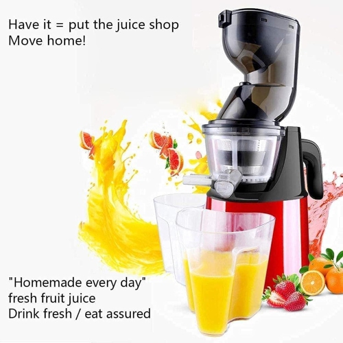 Slow Juicer Chewable Citrus Juicer Large Mouth Citrus Juicer Cold-pressed Fruit Silent Vegetables Higher Nutrients & Vitamins