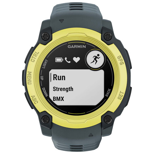 Montre intelligente multisport Bluetooth Instinct E de 40 mm de Garmin - Lime électrique/Crépuscule