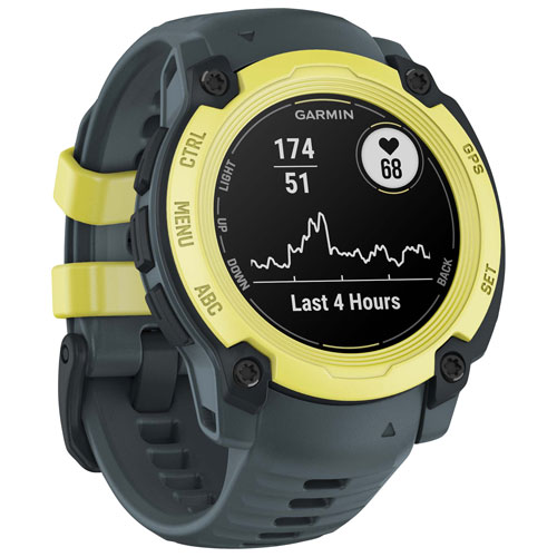 Montre intelligente multisport Bluetooth Instinct E de 40 mm de Garmin - Lime électrique/Crépuscule